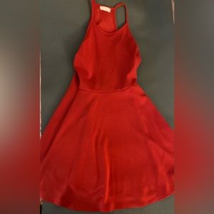 High-neck Skater Dress, Olivia Rae, Red